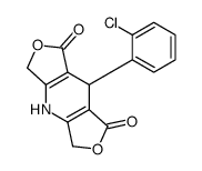 8-(2-chlorophenyl)-3,4,5,8-tetrahydrodifuro[3,4-b:3',4'-f]pyridine-1,7-dione结构式