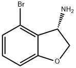 (3s)-4-bromo-2,3-dihydrobenzo[b]furan-3-ylamine structure