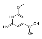 (2-amino-6-methoxypyridin-4-yl)boronic acid结构式