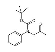 tert-butyl 2-oxopropyl(phenyl)carbamate结构式