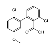 2-chloro-6-(2-chloro-5-methoxyphenyl)benzoic acid Structure