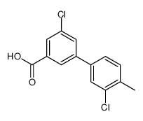 3-chloro-5-(3-chloro-4-methylphenyl)benzoic acid结构式