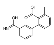 2-(3-carbamoylphenyl)-6-methylbenzoic acid结构式