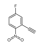 2-Ethynyl-4-fluoro-1-nitrobenzene结构式