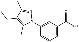 3-(4-Ethyl-3,5-dimethyl-1H-pyrazol-1-yl)benzoic acid picture