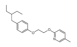 2-[2-[4-(2-ethylbutyl)phenoxy]ethoxy]-5-methylpyridine结构式