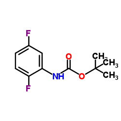 2-Methyl-2-propanyl (2,5-difluorophenyl)carbamate Structure