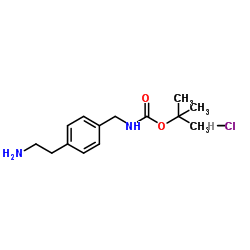 4-Boc-氨基甲基苯乙胺盐酸盐结构式