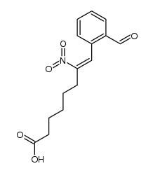 8-(2-formylphenyl)-7-nitrooct-7-enoic acid Structure