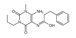 Benzenepropanamide,N-(6-amino-1,2,3,4-tetrahydro-1-methyl-2,4-dioxo-3-propyl-5-pyrimidinyl)- picture