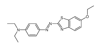 4-[(6-ethoxy-1,3-benzothiazol-2-yl)diazenyl]-N,N-diethylaniline Structure