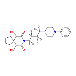 6,10-Dihydroxy Buspirone-d8结构式