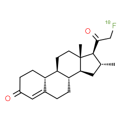 21-fluoro-16-methyl-19-norprogesterone Structure