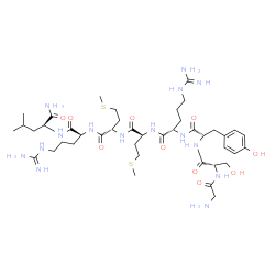 Gly-L-Ser-L-Tyr-L-Arg-L-Met-L-Met-L-Arg-L-Leu-NH2 structure