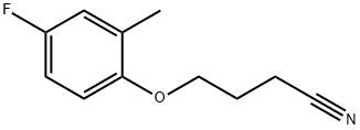 4-(4-Fluoro-2-methyl-phenoxy)butanenitrile Structure