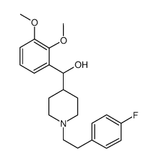 (+/-)-ALPHA-(2,3-DIMETHOXY-PHENYL)-1-[2-(4-FLUOROPHENYL)ETHYL]-4-PIPERIDINE-METHANOL structure