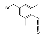 5-(bromomethyl)-2-isocyanato-1,3-dimethylbenzene Structure