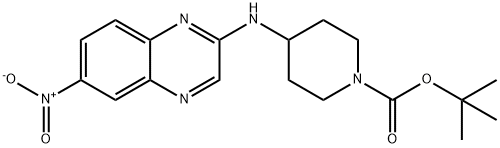 4-(6-硝基喹喔啉-2-基氨基)-哌啶-1-羧酸叔丁基酯图片