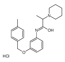 N-[3-[(4-methylphenyl)methoxy]phenyl]-2-piperidin-1-ylpropanamide,hydrochloride结构式