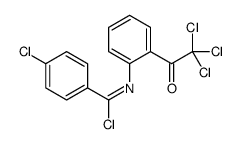 Benzenecarboximidoyl chloride,4-chloro-N-[2-(trichloroacetyl)phenyl]- (9CI) picture