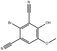 2-溴-4-羟基-5-甲氧基异酞腈结构式
