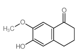 1(2H)-Naphthalenone,3,4-dihydro-6-hydroxy-7-methoxy- Structure