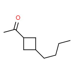 Ethanone, 1-(3-butylcyclobutyl)-, trans- (9CI) structure