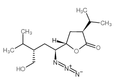 (3S,5S)-5-((1S,3S)-1-AZIDO-4-HYDROXY-3-ISOPROPYLBUTYL)-DIHYDRO-3-ISOPROPYLFURAN-2(3H)-ONE Structure