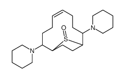 2,9-Dipiperidino-13-thiabicyclo(8.2.1)tridec-5-ene 13-oxide Structure