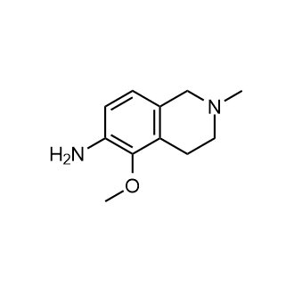 5-甲氧基-2-甲基-1,2,4-四氢异喹啉-6-胺结构式