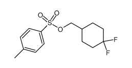 4,4-Difluoro-1-(4-methylphenylsulphonyloxymethyl) cyclohexane Structure