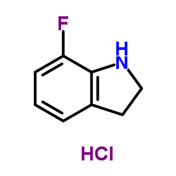 7-Fluoroindoline hydrochloride (1:1) structure