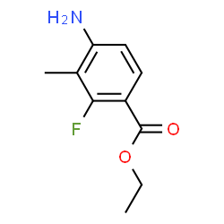 Benzoic acid, 4-amino-2-fluoro-3-methyl-, ethyl ester (9CI) structure