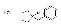 Cyclopentylamine, 1-benzyl-, hydrochloride picture