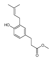 methyl 3-[4-hydroxy-3-(3-methylbut-2-enyl)phenyl]propanoate结构式