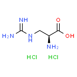 (S)-2-Amino-3-guanidinopropanoic acid dihydrochloride Structure