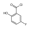 Benzoyl chloride, 5-fluoro-2-hydroxy- (9CI) Structure