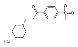 1-[4-(Methylsulfonyl)phenyl]-3-(1-piperidinyl)-1-propanone hydroc hloride (1:1)结构式