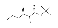 S-tert-butyl 2-methyl-3-oxothiohexanoate Structure