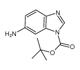 6-氨基-1H-苯并[d]咪唑-1-羧酸叔丁酯结构式