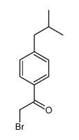 2-bromo-1-(4-isobutylphenyl)ethanone structure