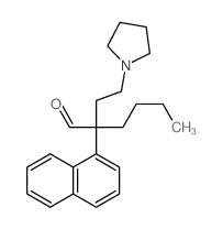 1-Pyrrolidinebutanal, a-butyl-a-1-naphthalenyl-结构式