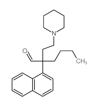 1-Piperidinebutanal, a-butyl-a-1-naphthalenyl- structure