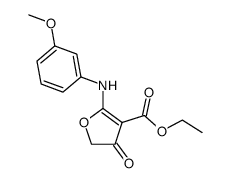 ethyl 2-[(3-methoxyphenyl)amino]-4-oxo-4,5-dihydrofuran-3-carboxylate结构式