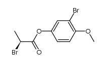 3-Bromo-4-methoxyphenyl (S)-2-bromopropanoate结构式