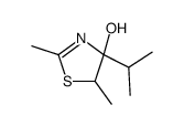 4-Thiazolol,4,5-dihydro-2,5-dimethyl-4-(1-methylethyl)-(9CI)结构式