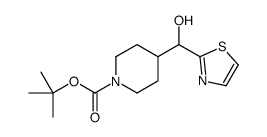 1-Boc-4-(hydroxythiazol-2-yl-Methyl)piperidine结构式