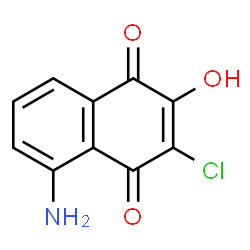 1,4-Naphthalenedione,5-amino-3-chloro-2-hydroxy- Structure