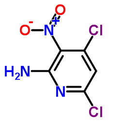 4,6-dichloro-3-nitro-pyridin-2-amine Structure