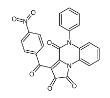 3-(4-nitrobenzoyl)-5-phenylpyrrolo[1,2-a]quinoxaline-1,2,4-trione Structure